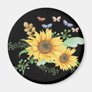 Imán primavera de girasol