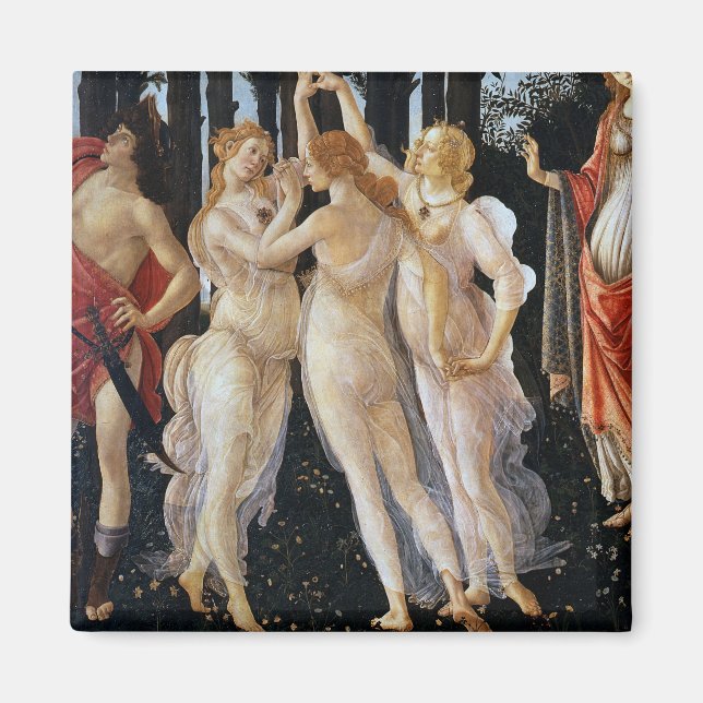 Imán Primavera (detalle), Sandro Botticelli, 1482 (Frente)
