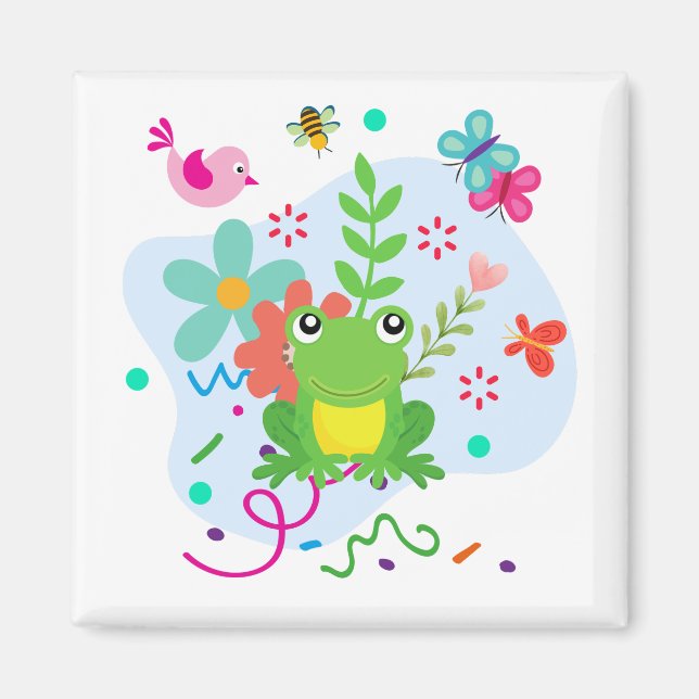 Imán Primavera en el jardín (Frente)