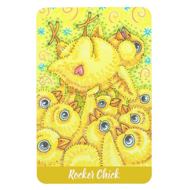 Imán PRIMAVERA ROCKER CHICK SPRING MOSTRANTE Personaliz (Vertical)