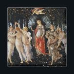 Imán Primavera, Sandro Botticelli, 1482<br><div class="desc">Sandro Botticelli(1445 - 17 de mayo de 1510) fue pintor italiano del Renacimiento Temprano. Pertenecía a la Escuela Florentina bajo el patrocinio de Lorenzo de' Medici, movimiento que Giorgio Vasari caracterizaría menos de cien años después en su Vita de Botticelli como "edad de oro". La reputación póstuma de Botticelli se...</div>