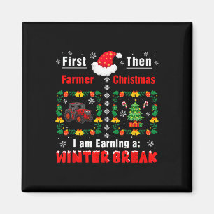 Imán Primer Agricultor Y Luego Navidad Ganando Un Diner