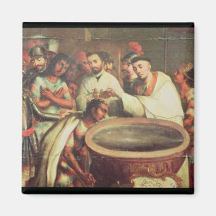 Imán Primer bautismo de los indios de los Dominicans