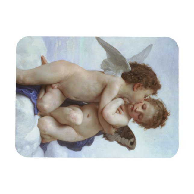 Imán Primer Beso de Bouguereau, Ángeles Victorianos Ant (Horizontal)