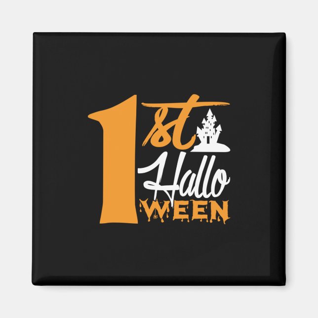 Imán Primer cumpleaños de Halloween (Frente)