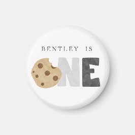 Imán Primer cumpleaños de la leche y las cookies