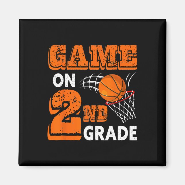 Imán Primer día de juego en segundo grado de vuelta a l (Frente)