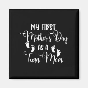 Imán Primer día de la madre como mamá de gemelos día de