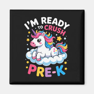 Imán Primer Día De Preescolar Estoy Listo Para Aplastar