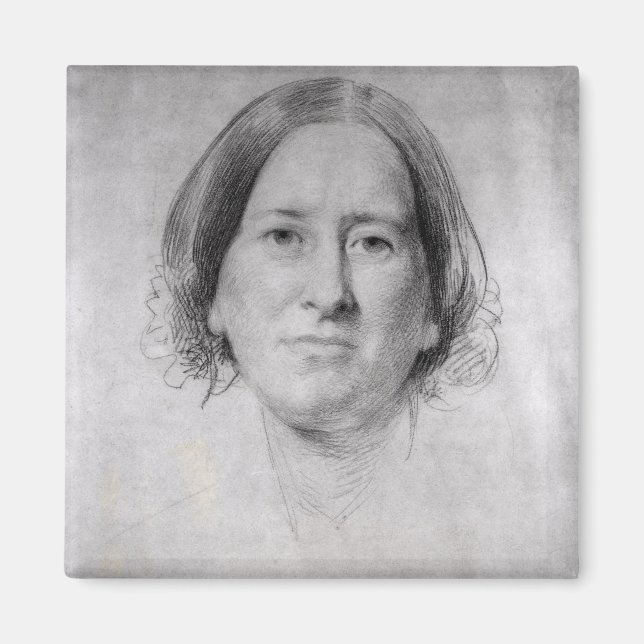 Imán Primer estudio para el retrato de George Eliot (Frente)