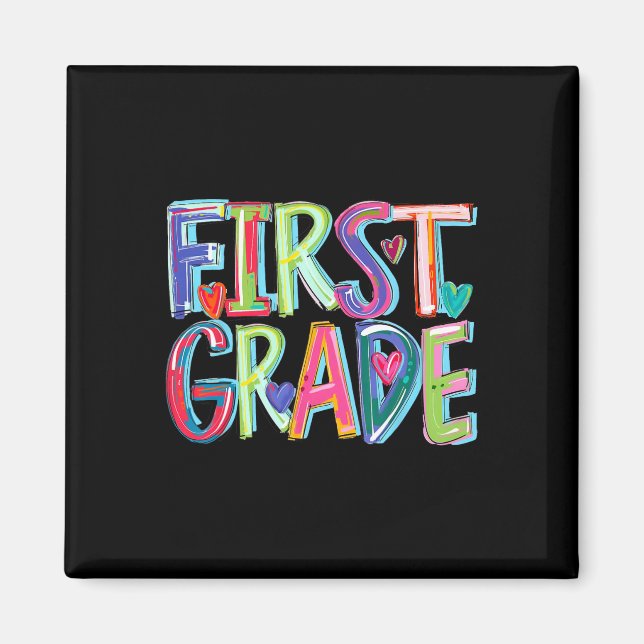 Imán Primer Grado Grado Gracioso Volver A La Escuela Fe (Frente)