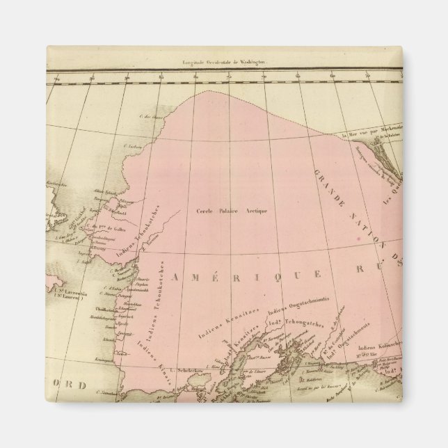Imán Primer meridiano Washington y París (Frente)