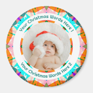 Imán Primer Navidad de Bebé Regalo de Foto Familiar Nar