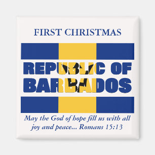 Imán Primer personalizado de la República de Barbados M