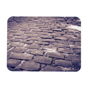 Imán Primer plano de calle empedrada