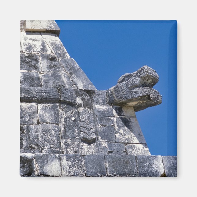 Imán Primer plano de piedras que forman un antiguo Maya (Frente)