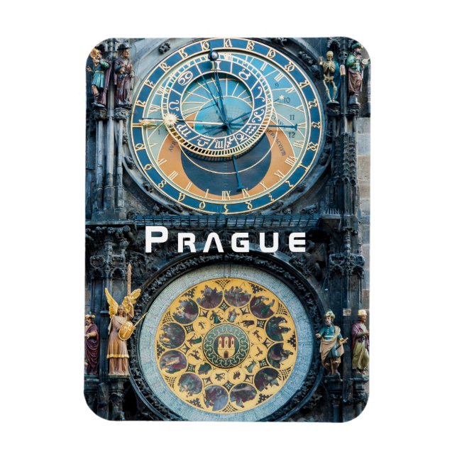 Imán Primer plano del reloj astronómico de Praga - R. C (Vertical)