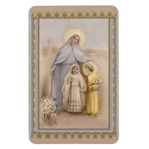 Imán Primer Virgen María Jesús de la comunión santa 