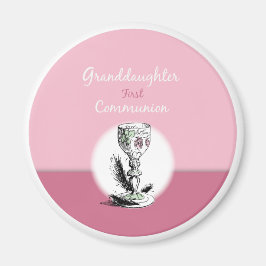 Imán Primera Comunión Nieta Rosa, Cáliz
