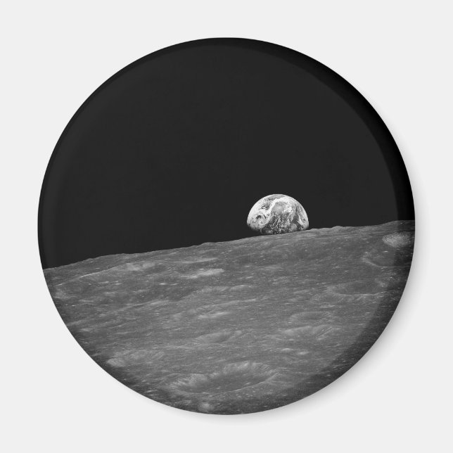 Imán Primera fotografía de un Earthrise tomada por Apol (Frente)