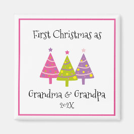 Imán Primera Navidad como abuelos