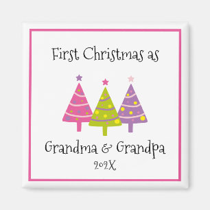 Imán Primera Navidad como abuelos