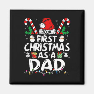 Imán Primera Navidad como familia de papá