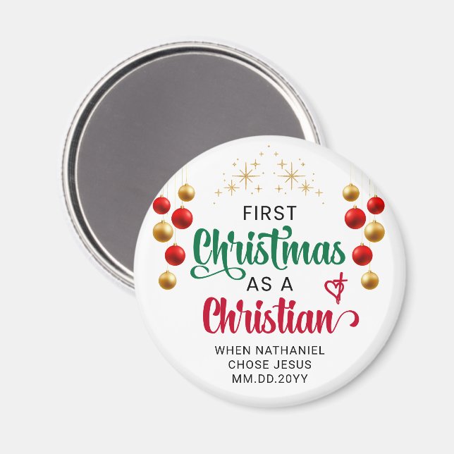 IMÁN PRIMERA NAVIDAD COMO NUEVA CREENCIA CRISTIANA (Anverso/Reverso)