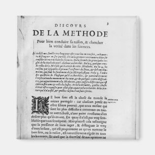 Imán Primera página de "Discours de la Methode" por