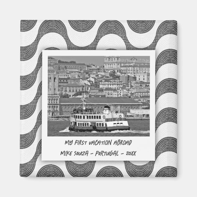 Imán Primera vacación de olas portuguesas (Frente)