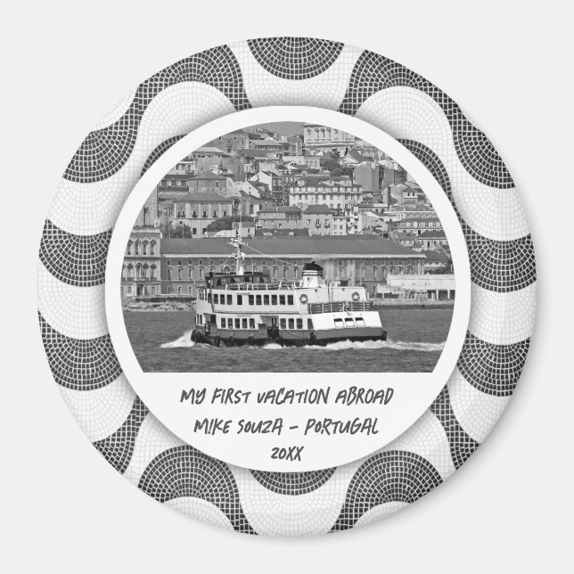 Imán Primera vacación de olas portuguesas (Frente)