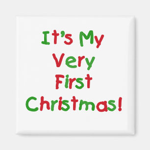 Imán Primeras camisetas y regalos de Navidad