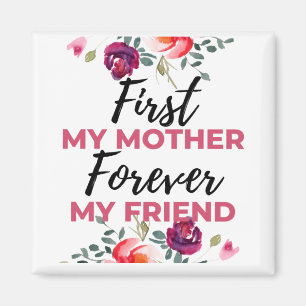 Imán Primero mi madre por siempre mi amigo negro