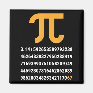Imán Primeros 100 Dígitos De Pi 67 Nerds Geeks Profesor