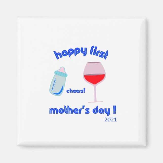 Imán primeros regalos de Día de la Madre 2021 (Frente)