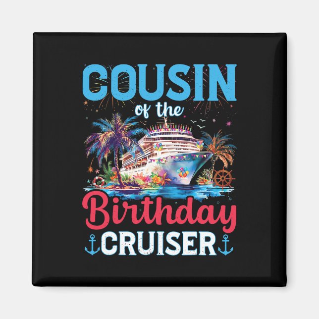 Imán Primo De Nacimiento De Cruceros Funny (Frente)
