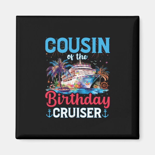 Imán Primo Del Cumpleañero Divertido Regalo De Cumpleañ (Frente)