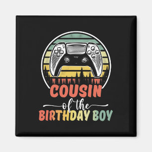 Imán Primo Del Niño De Cumpleaños Video Gamer Fa