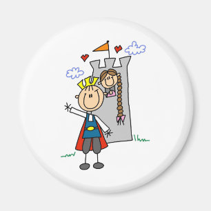 Imán Prince Charming Rescata Rapunzel Magnet