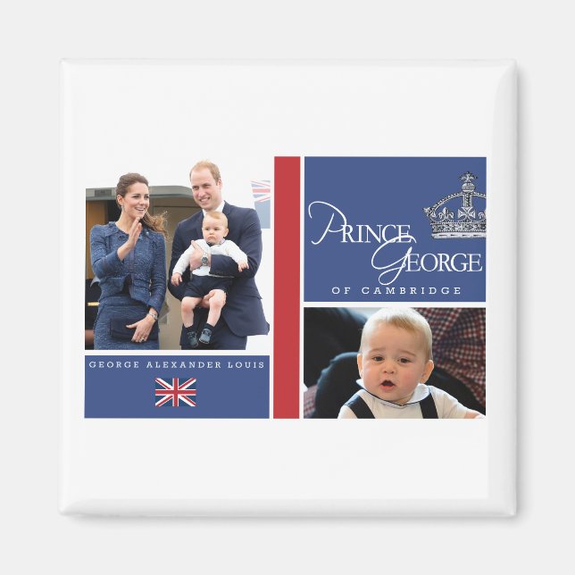 Imán Prince George - William & Kate (Frente)