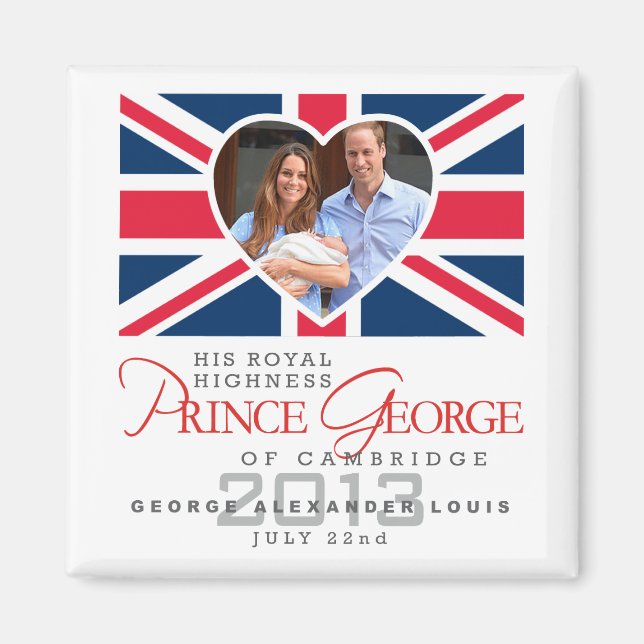 Imán Prince George - William & Kate (Frente)