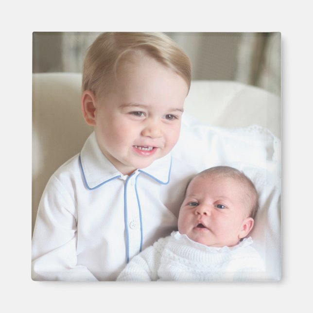 Imán Prince George y la Princesa Charlotte (Frente)