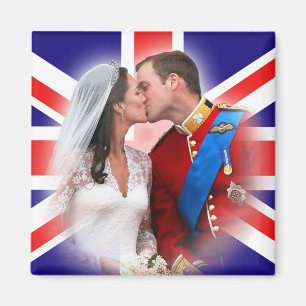 Imán Prince William & Kate Balcony Kiss Magnet