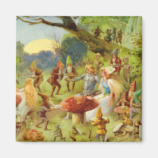 Imán Prince y Thumbelina en el bosque mágico