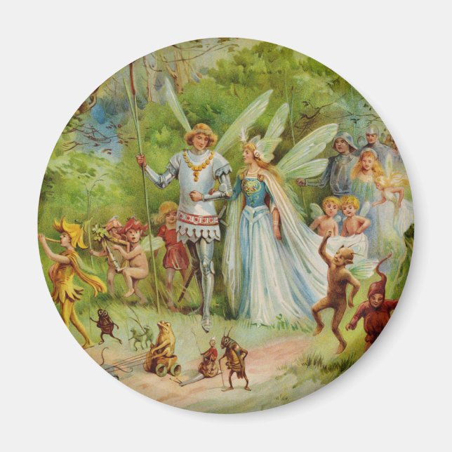 Imán Prince y Thumbelina en la Madera Mágica (Frente)