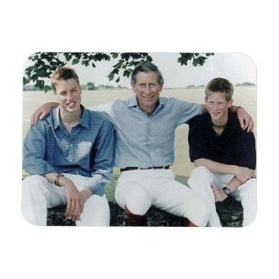 Imán Princes Charles William Harry 1999
