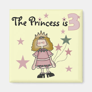 Imán Princesa 3 camisetas de cumpleaños y regalos