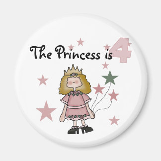 Imán Princesa 4 camisetas de cumpleaños y regalos