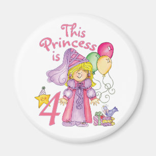 Imán Princesa 4to cumpleaños