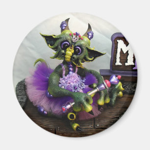 Imán Princesa Alina Dragon Magnet del MD, redondo